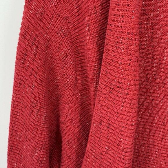 Nic Zoe Red Open Waterfall Cardigan Size 3X - Picture 3 of 4